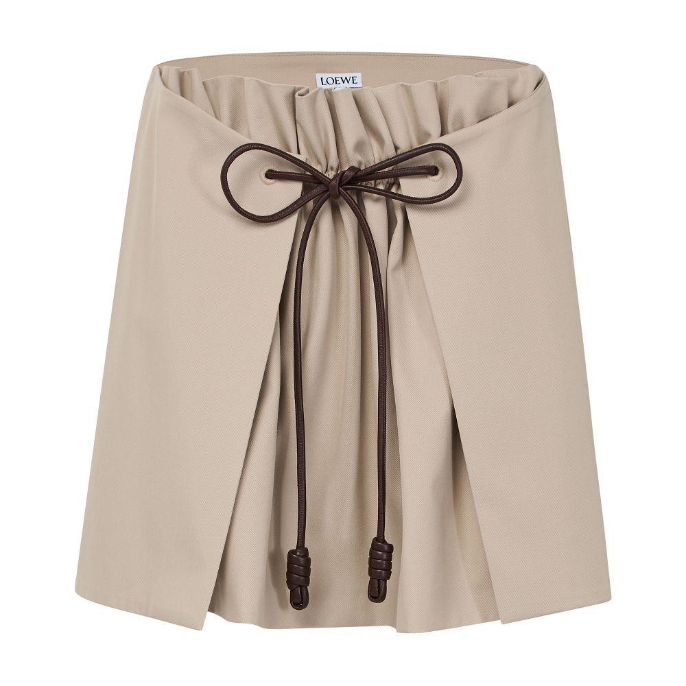 Mini skirt in cotton and silk thumbnail 7