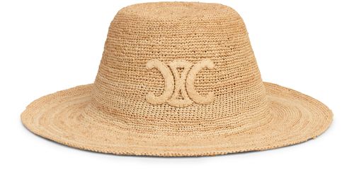 CELINE Triomphe hat in raffia