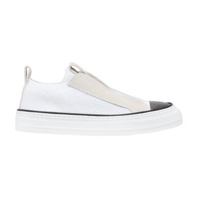Brunello Cucinelli Sneakers With Iconic Embellishments In White