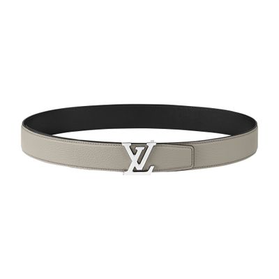 Louis Vuitton Lv Heritage 35mm Reversible Belt In Gray