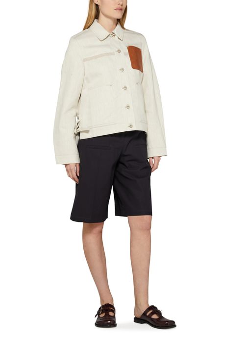 LOEWE Workwear in cotton and linen jacket