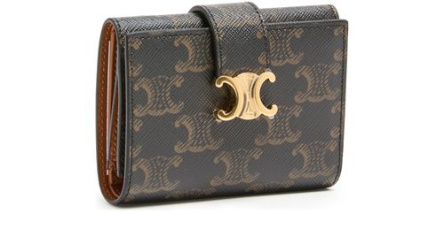 CELINE Fine wallet Celine Victoire in Triomphe canvas