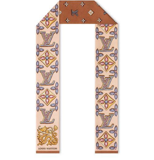 LOUIS VUITTON Precious Dragon Bandeau aus Seide