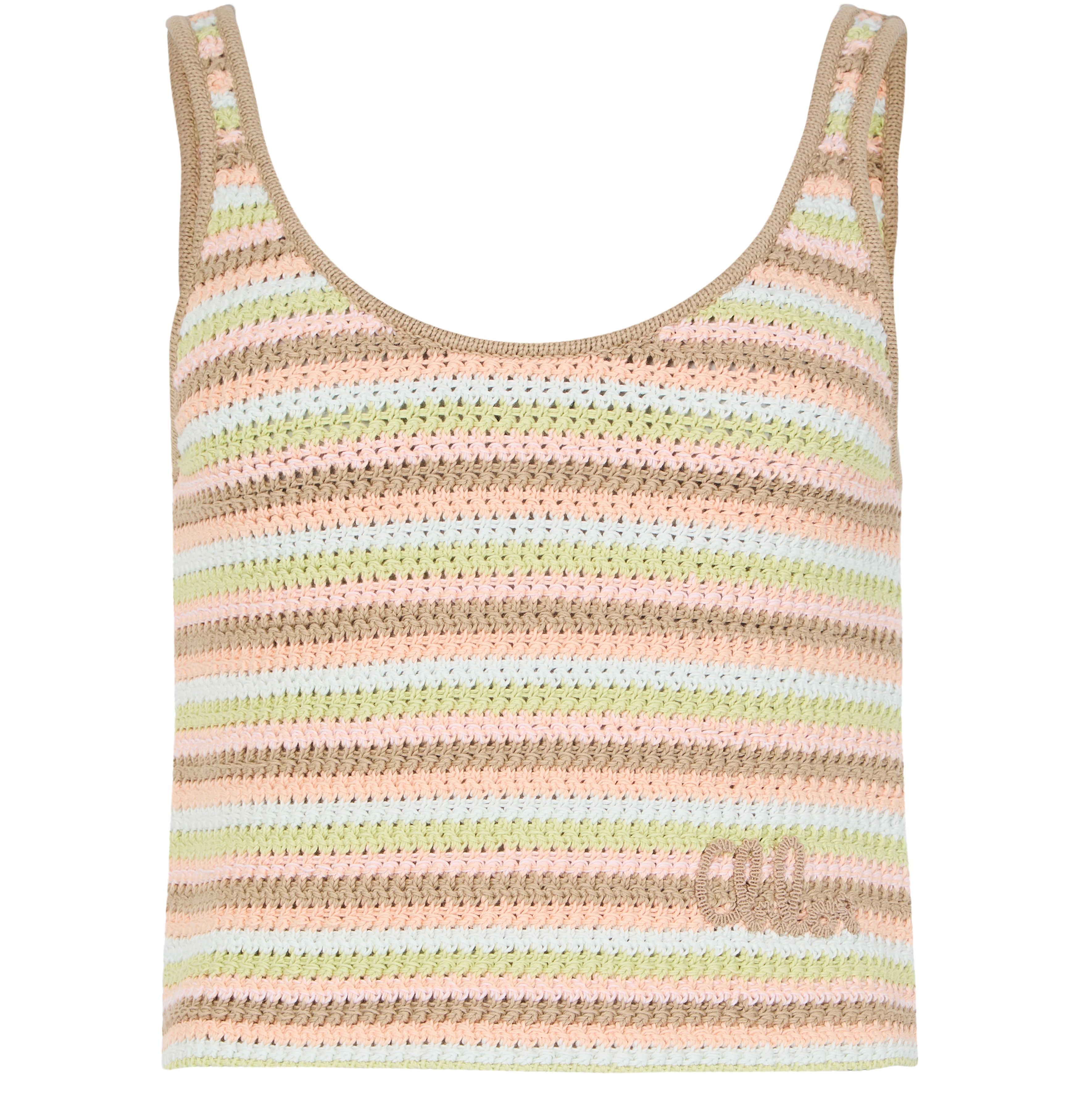 Cotton crochet tank top