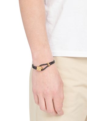 Medusa leather bracelet deals