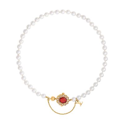 Louis Vuitton Lv Dynasty Necklace In White