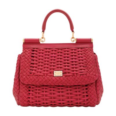 Dolce & Gabbana Small Sicily Handbag In Hibiscus