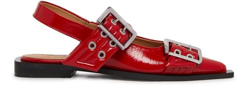GANNI Buckle ballerinas