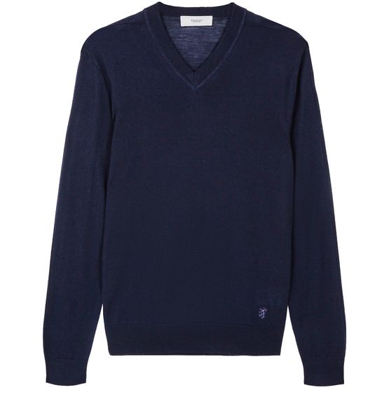 Men's v neck discount merino wool jumpers