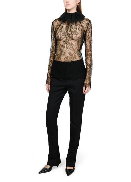 MCQUEEN Long-sleeved lace top