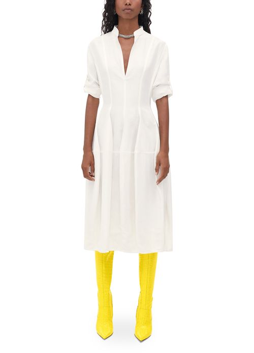 BOTTEGA VENETA Robe en viscose et lin