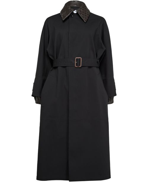 BOTTEGA VENETA Wool coat with contrasting collar