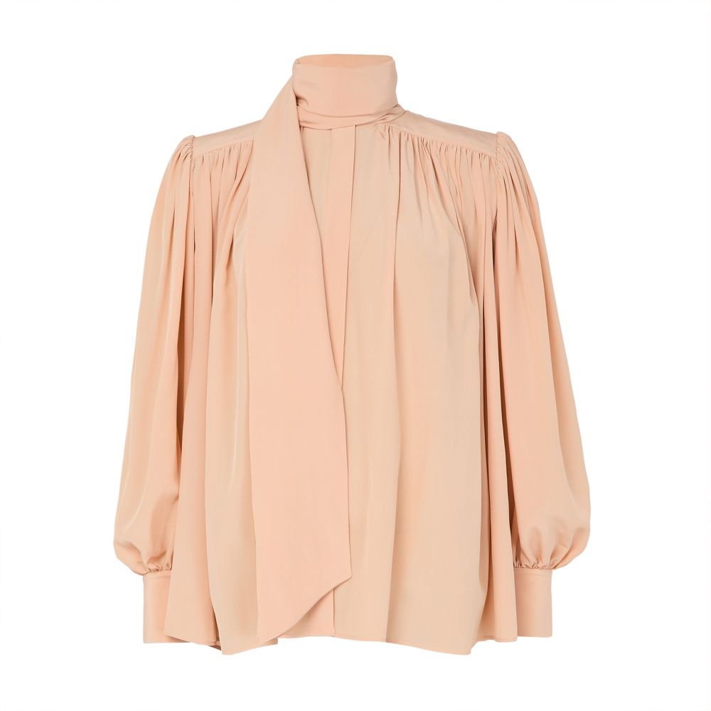 Lavalliere collar blouse thumbnail 7
