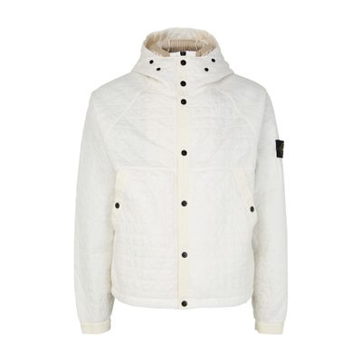 Logo patch bomber jacket