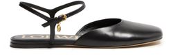 Toy ankle strap ballerinas in lambskin
