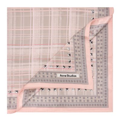 Acne Studios Checked Scarf In Multi