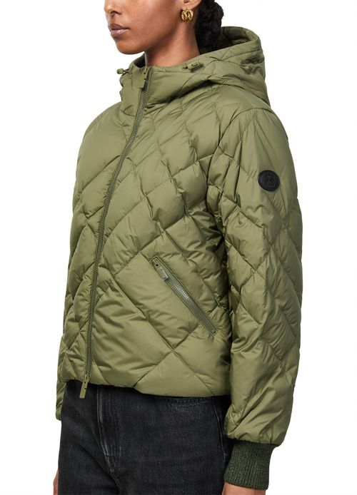 BURBERRY Check-stitch Nylon Delley Puffer Jacket