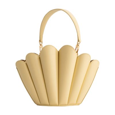 Mlouye Seashell Crossbody Bag In Nude