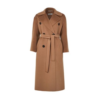 S Max Mara Dalila Long Coat In Sand
