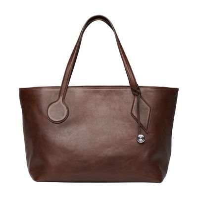 Liffner Large Sprout Leather Tote In Brown