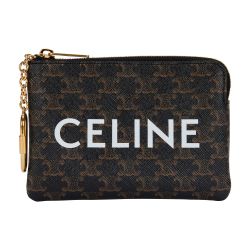 Coin & card pouch with hook - CELINE