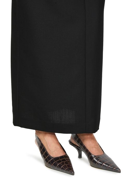 TOTEME Classic croco embossed slingbacks