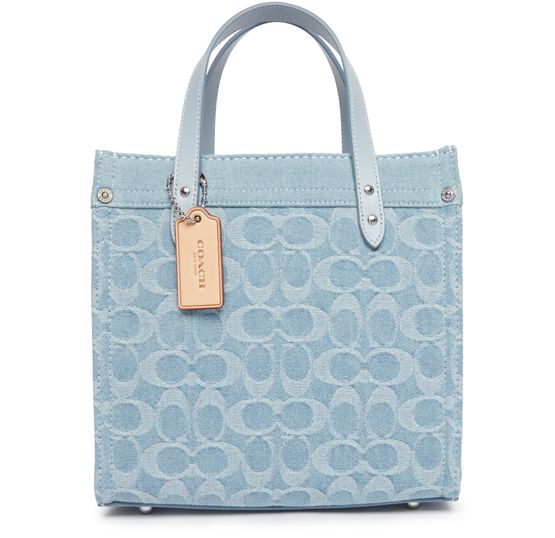 Women's Field 22 denim tote bag, COACH