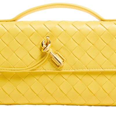Bottega Veneta Andiamo Long Clutch In Yellow