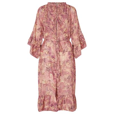 Isabel Marant Cylene Printed Maxi Dress In Pink