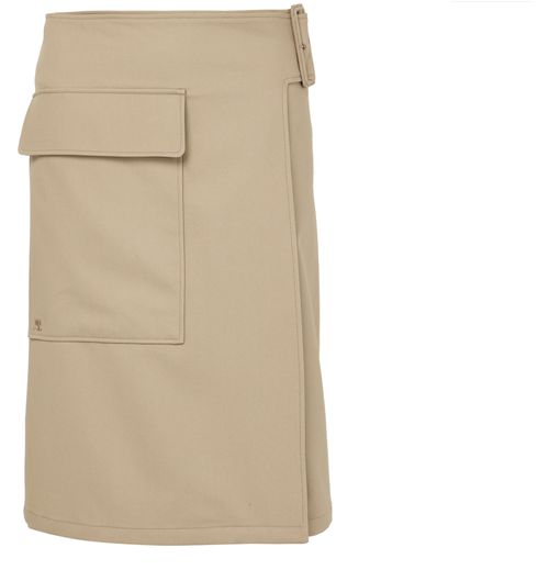 COURREGES Utility buckle cotton skirt