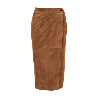 Max Mara Jerez Midi Skirt In Brown
