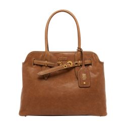 【完売必至】Miu Miu アバンチュール ラージ レザー バッグ Aventure ナッパレザー製 バッグ レディース | MIU MIU | 24S