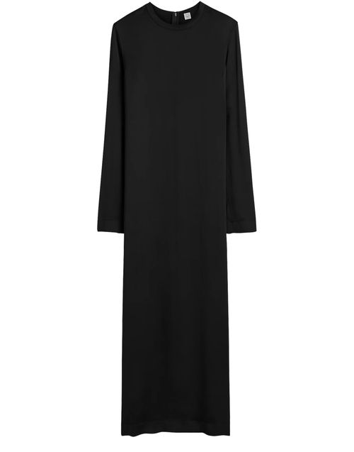 Toteme — Satin maxi dress (Black)