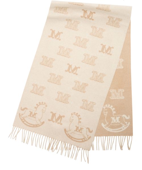 MAX MARA Scarf with M print