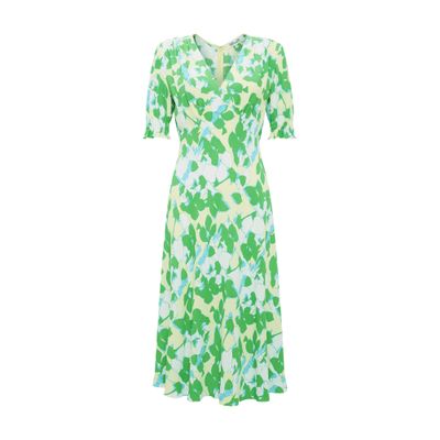 Diane Von Furstenberg Jemma Printed Crepe Midi Dress In Multicolor