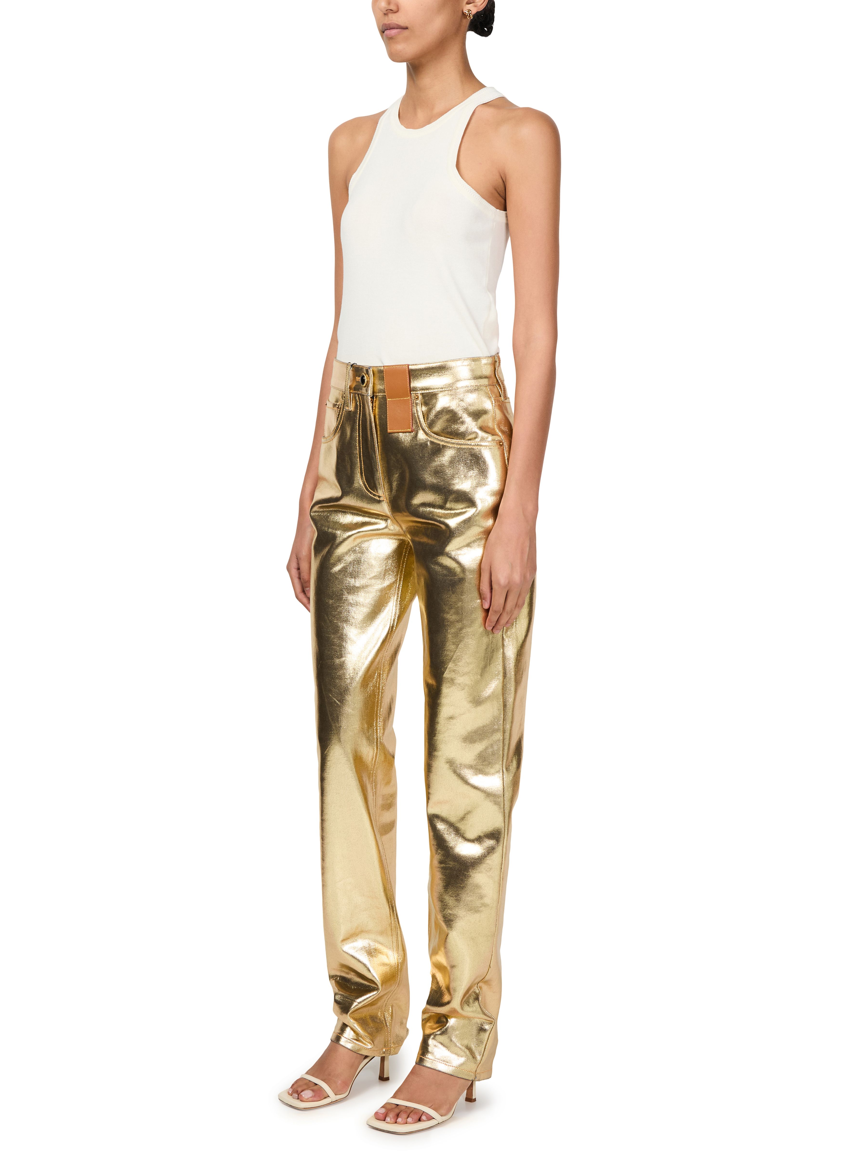 Golden Straight-Cut Jeans thumbnail 5