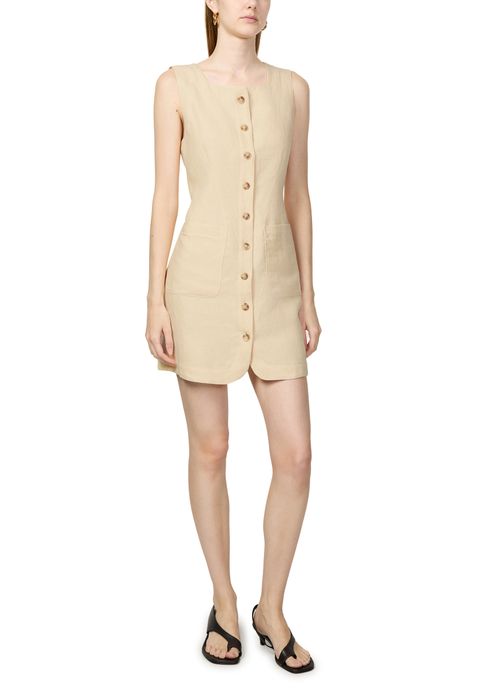 POSSE Emma button down mini dress