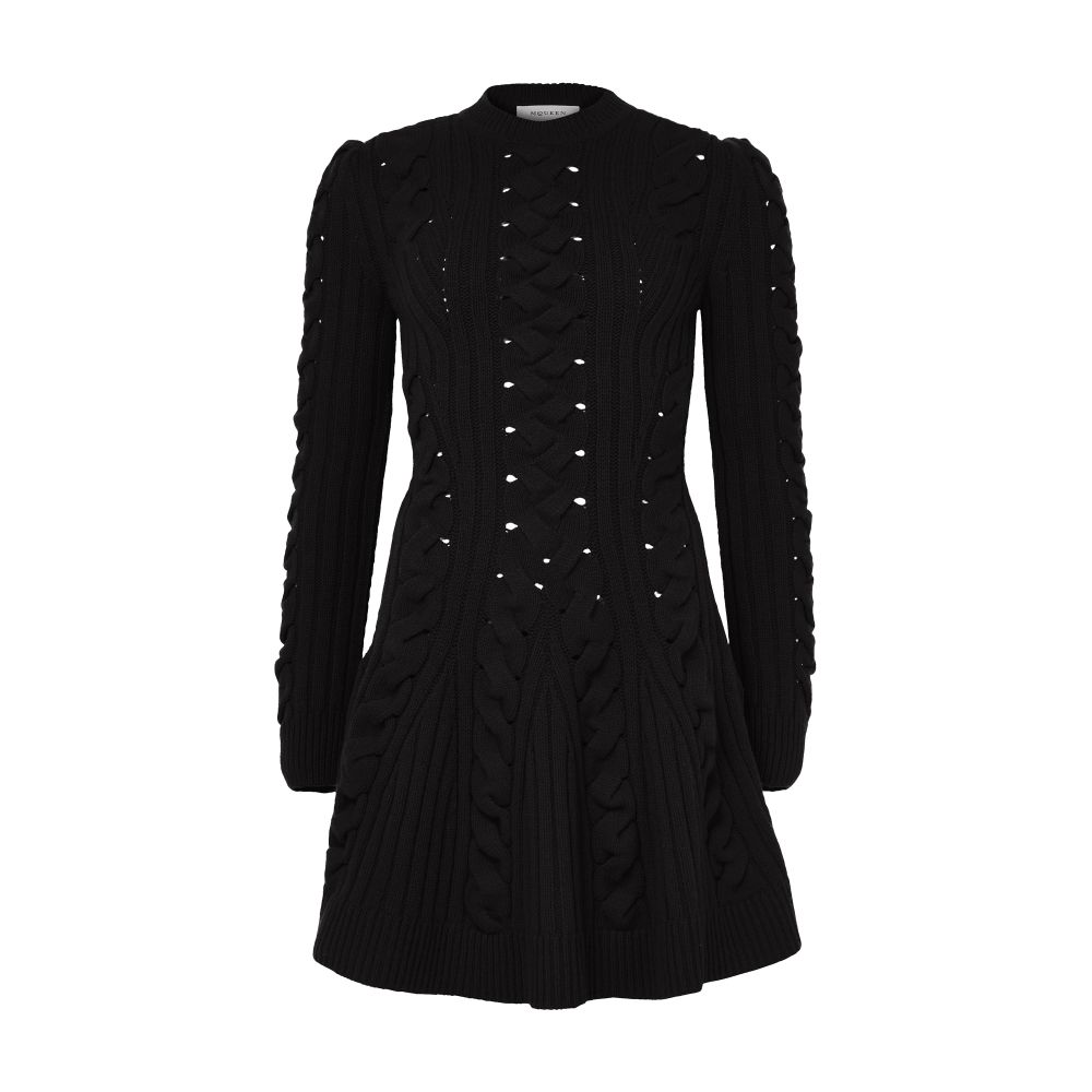 Mini cable knit dress thumbnail 7