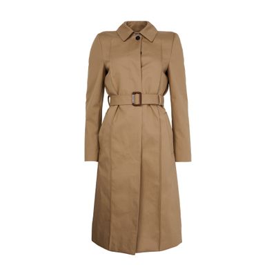 Alexander Mcqueen Trench Coat In Beige