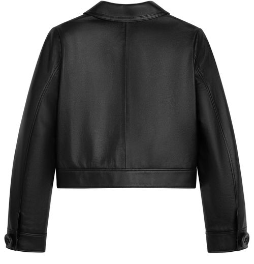 CELINE Straight blouson jacket in soft lambskin