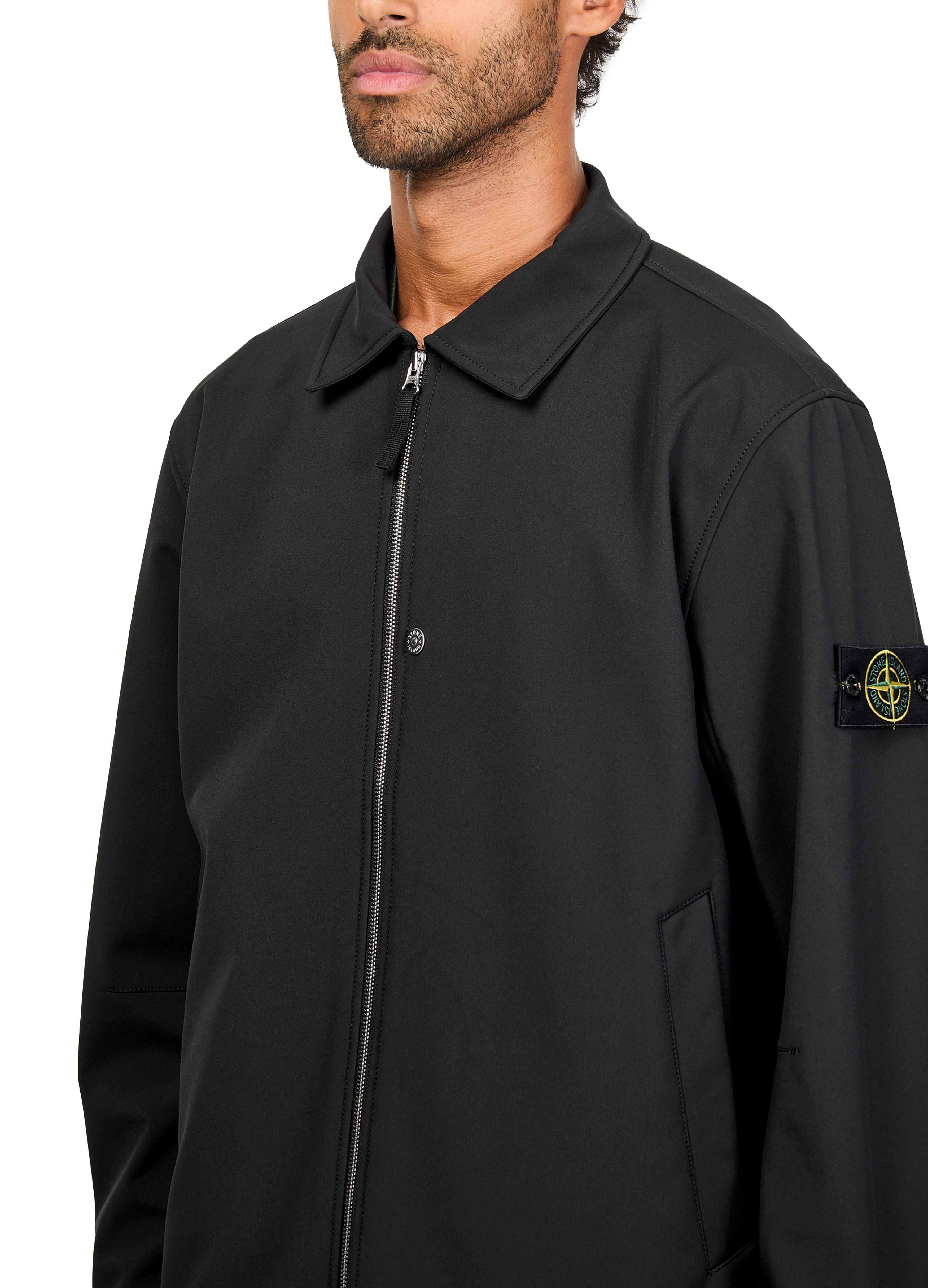 Logo patch jacket thumbnail 4