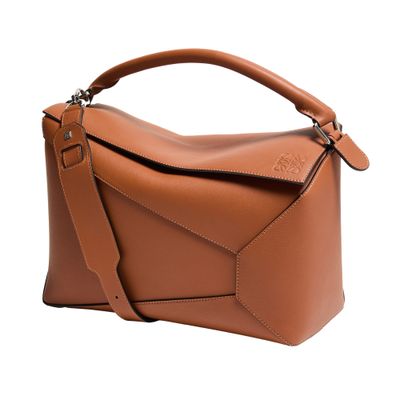 Large Puzzle bag in grained calfskin