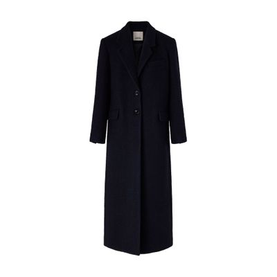Isabel Marant Ealine Long Coat In Black