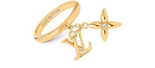 LOUIS VUITTON Louisette Signature Ring