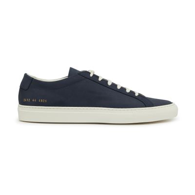 Common Projects Navy Achilles Contrast Bumpy Sneakers In Blue