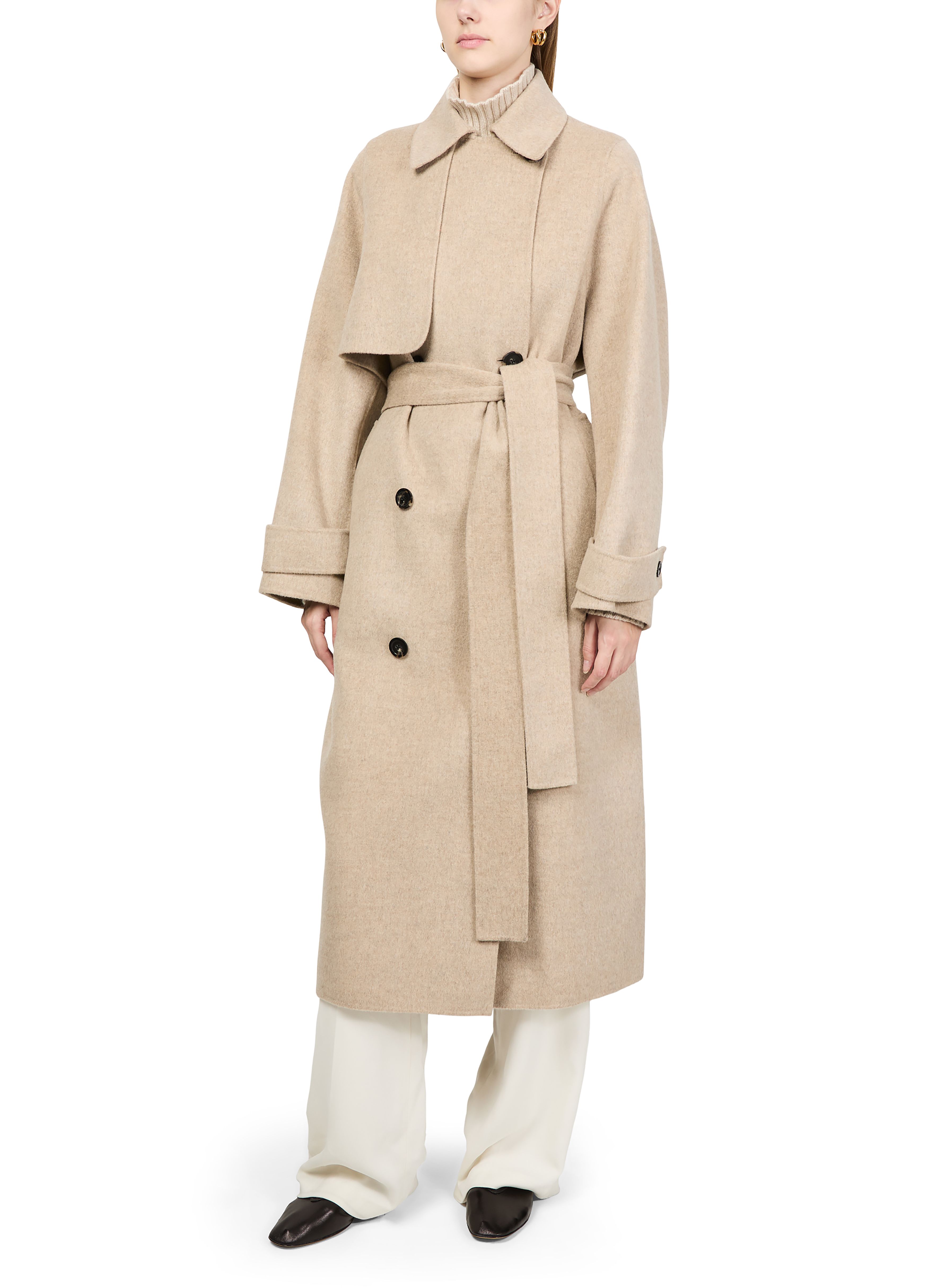 Oversized belted coat thumbnail 5