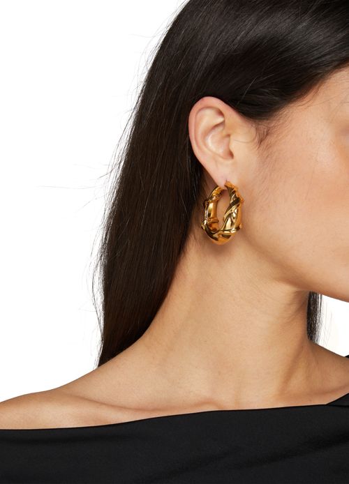 MCQUEEN Snake hoop earrings