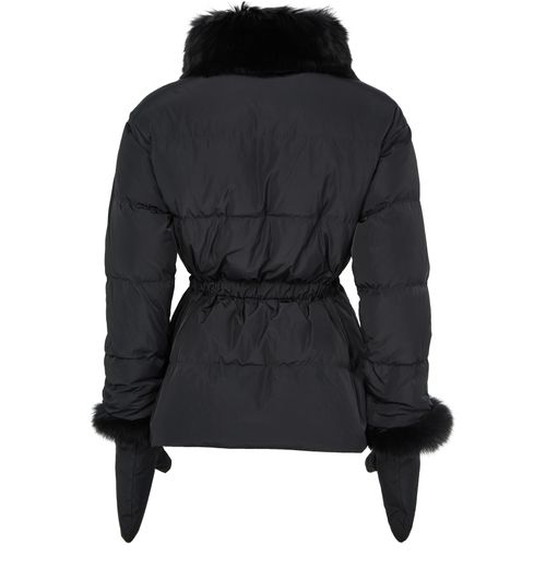 YVES SALOMON Puffer jacket with a fox fur collar