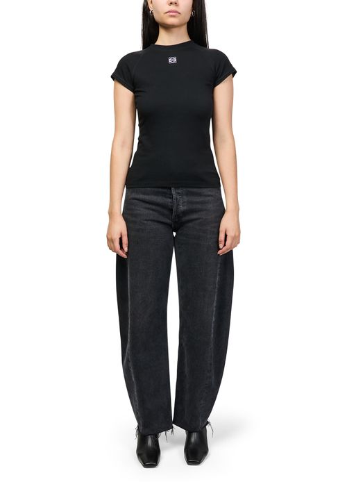 LOEWE Fitted cotton blend t-shirt