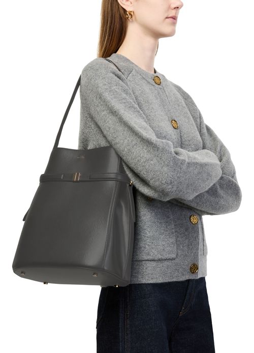 TOTEME Leather bucket bag with strap